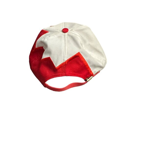 90’s Kati Chevrolet shark bite Cap White & Red Strapback Hat sharktooth - Picture 6 of 9